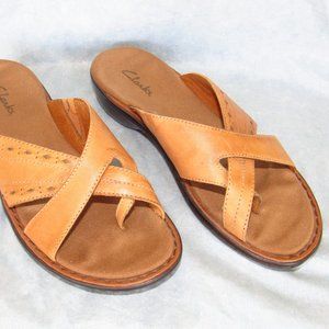 Clarks Leather Slip-on Sandals – US Women’s Size 7.5